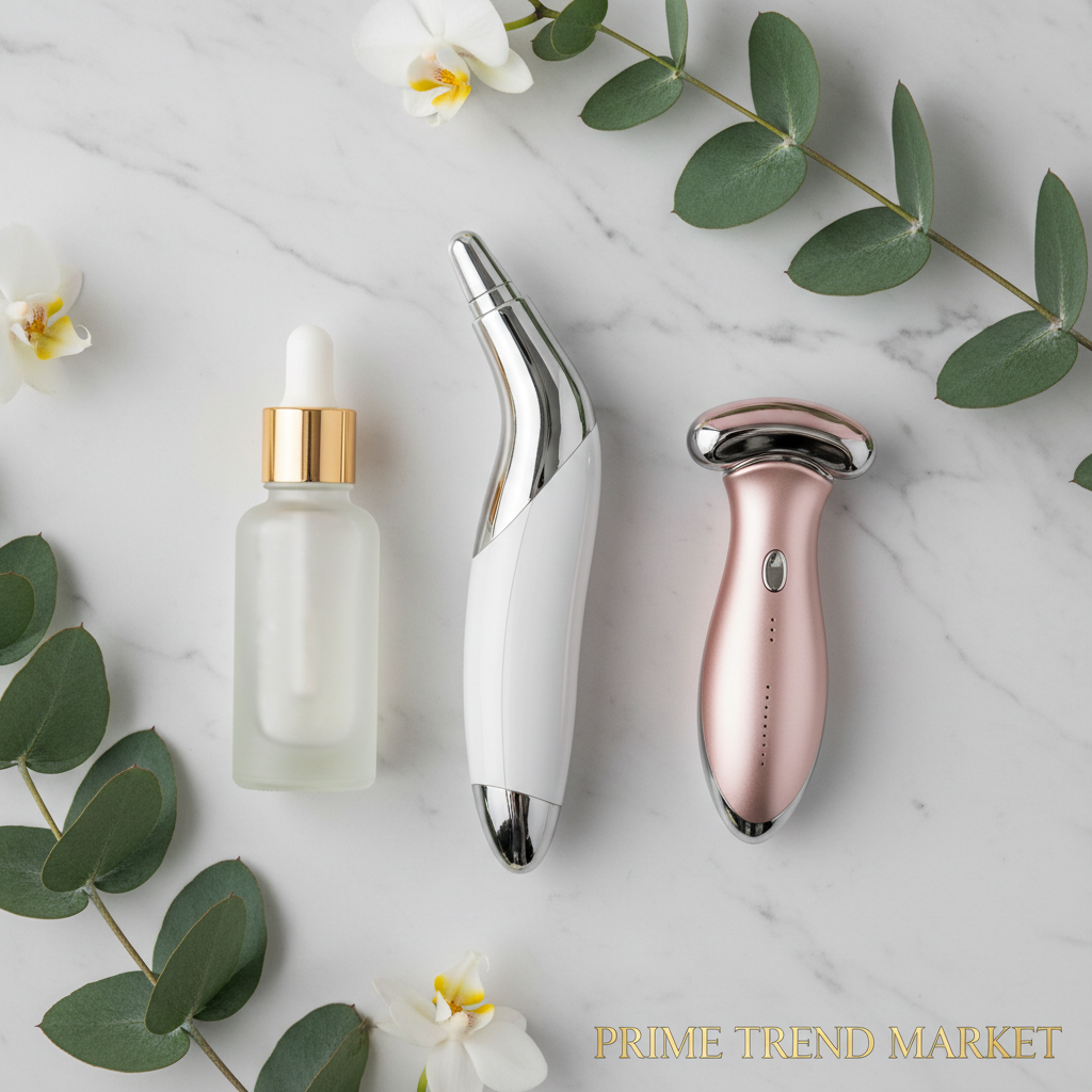 Anti-Aging Power Bundle — EMS Microcurrent Wand + Eye Massager + Anti-Wrinkle Serum — Prime Trend Market
