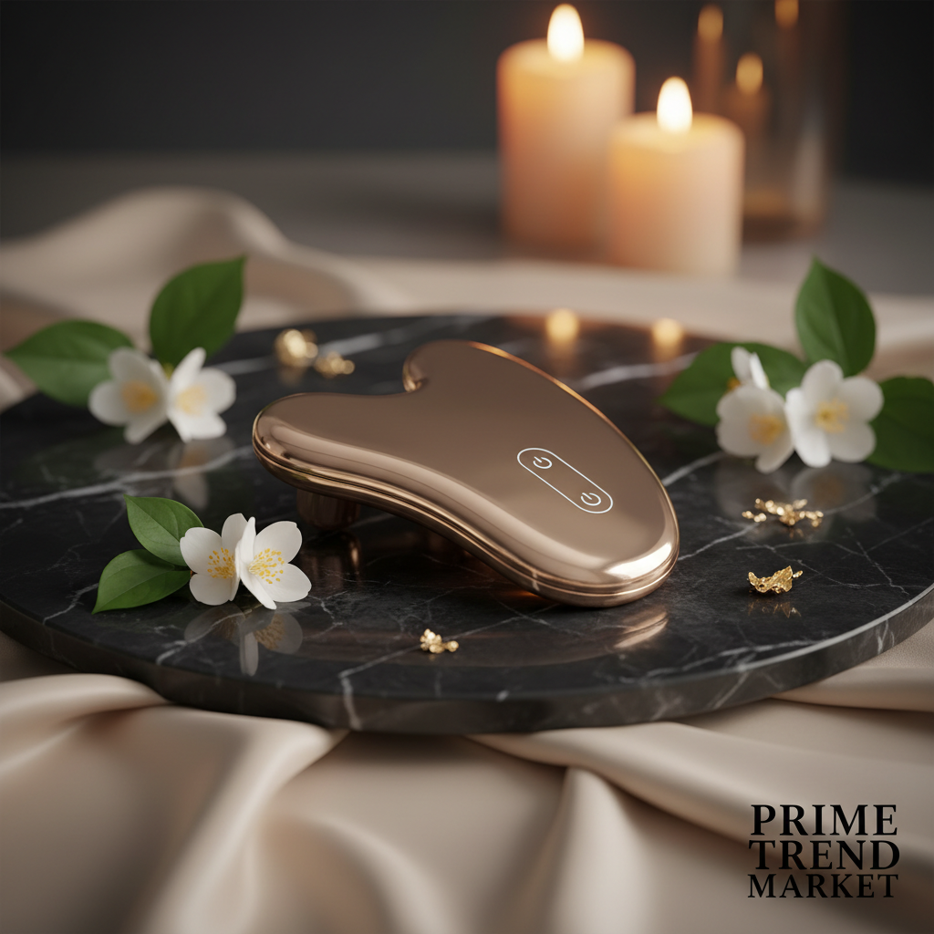 Luxury Electric Heated Gua Sha Scraping Massager Beauty Set — 5-Speed Warming Face Lifting & Slimming Tool — Prime Trend Market