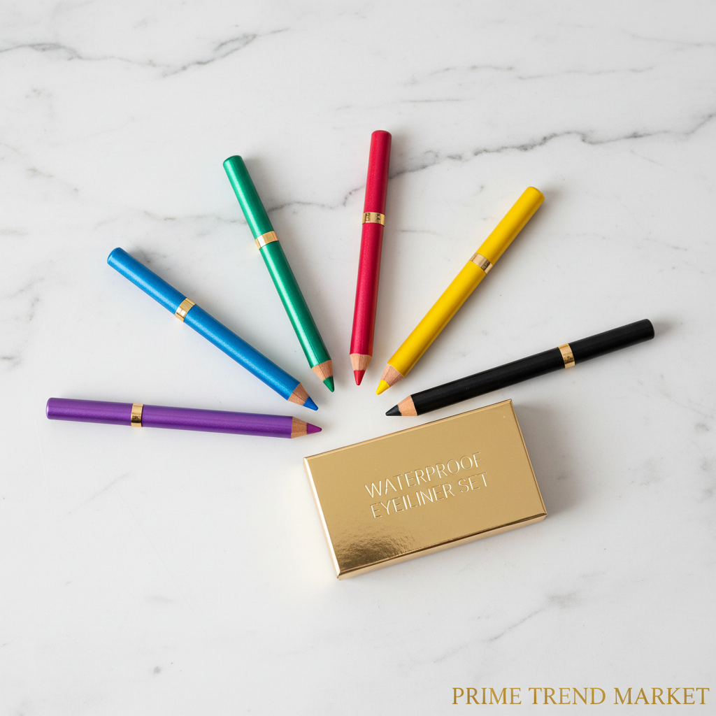 Waterproof Colorful Eyeliner Set — 8 Vivid Shades, Matte Finish — Prime Trend Market