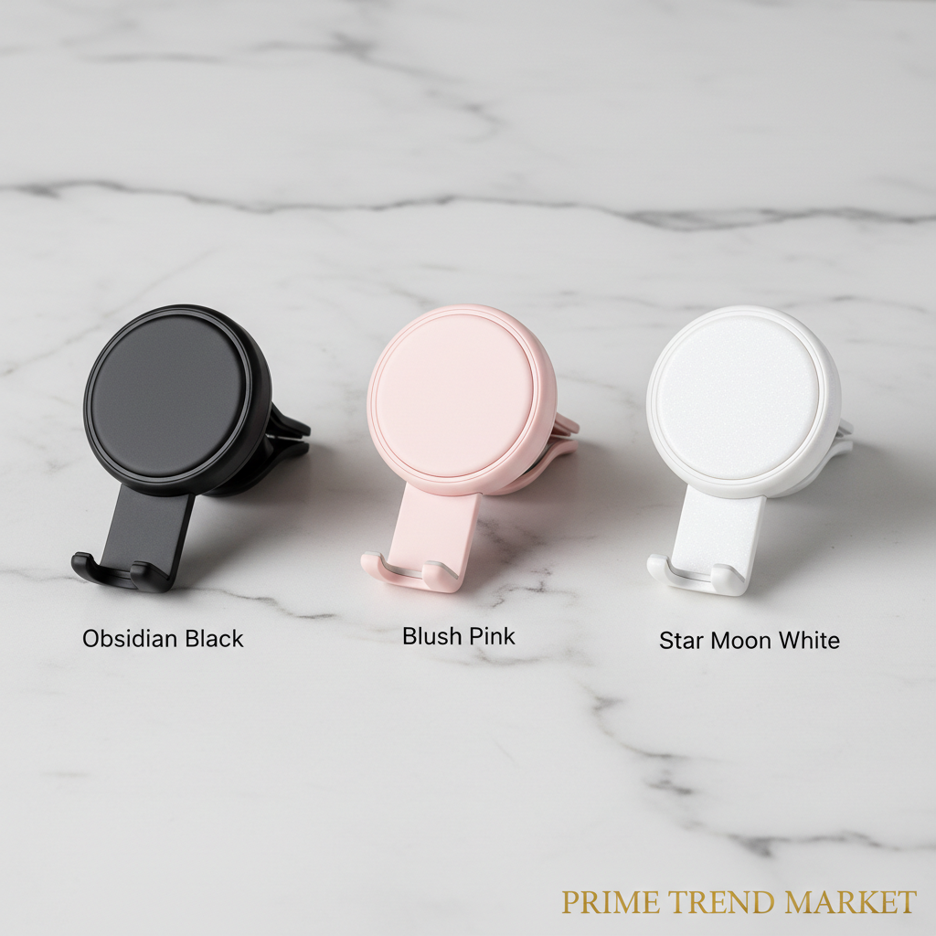 Magnetic Vacuum Car Phone Holder | 360° Adjustable | Foldable Suction Cup | Hands-Free Navigation — Eliza & Tuan