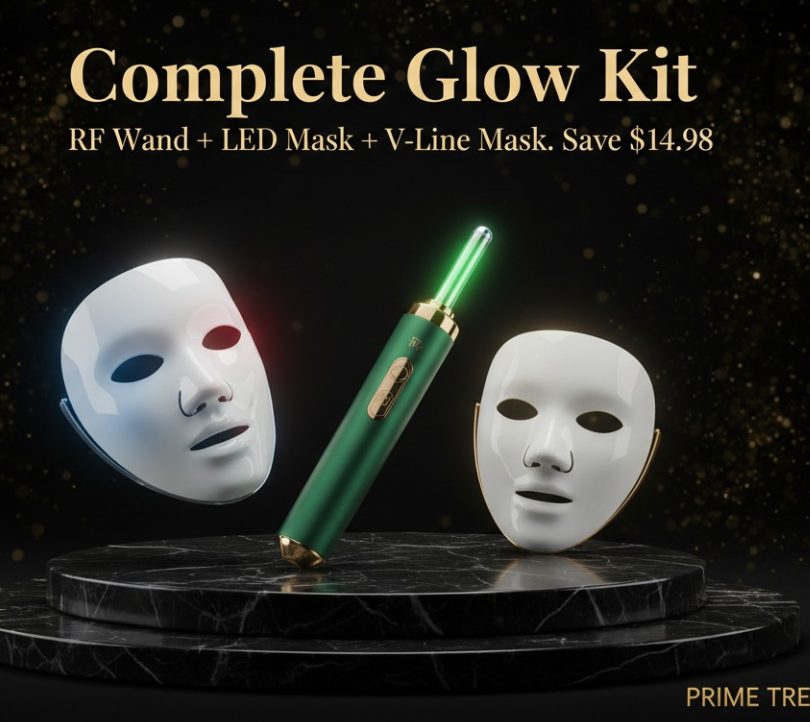 Complete Glow Kit | RF Wand + LED Mask + V-Line Mask — Prime Trend Market