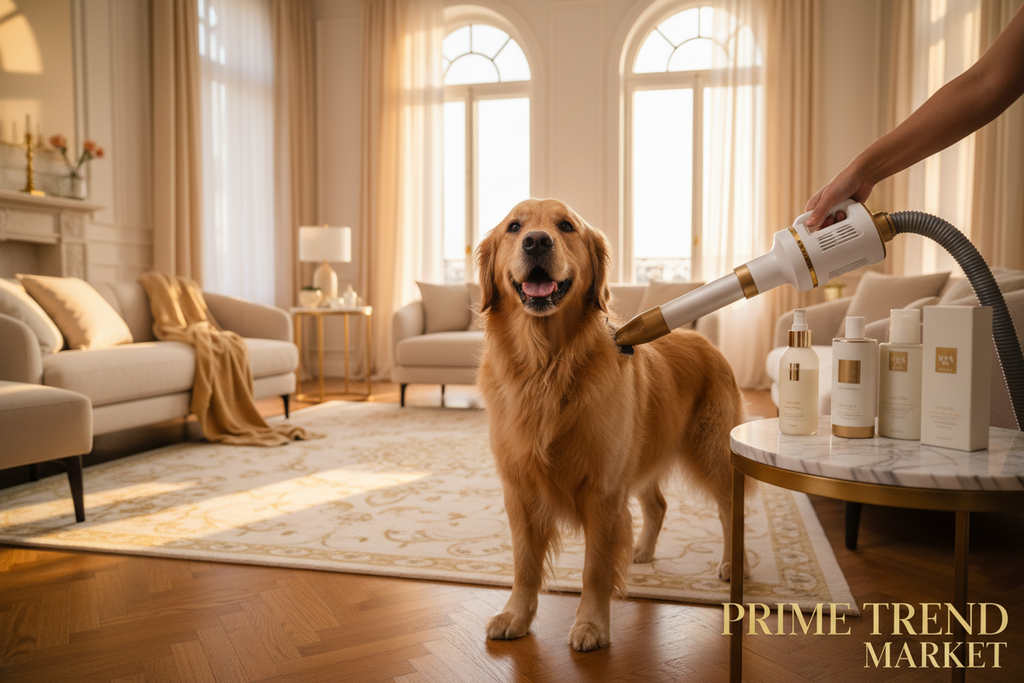 GroomPro™ 5-in-1 Professional Dog Grooming Vacuum & Dryer Kit — Low Noise, Smart Temp Control — Prime Trend Market