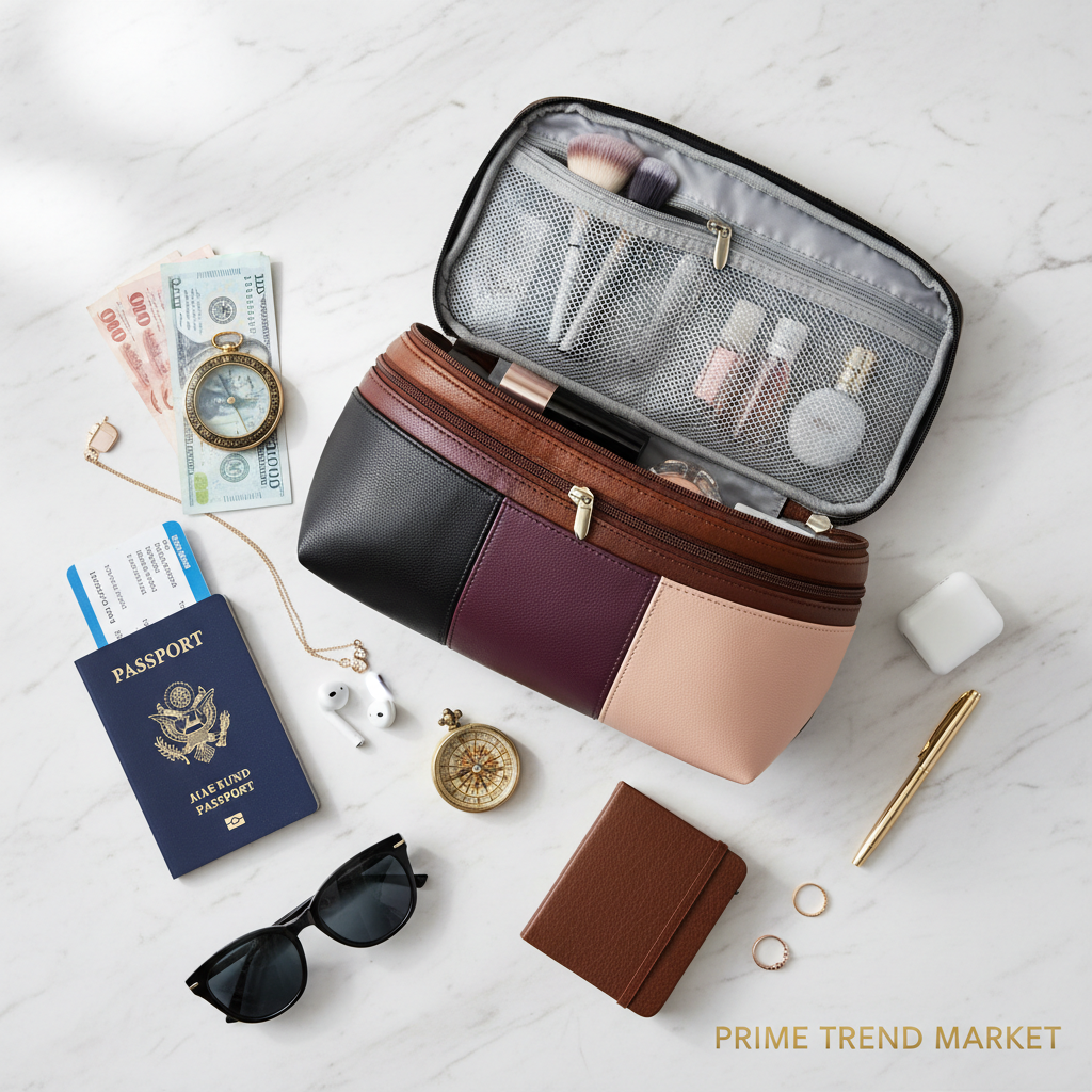 Large Capacity Travel Cosmetic Bag — Multifunction Makeup & Toiletry Organizer — Prime Trend Market