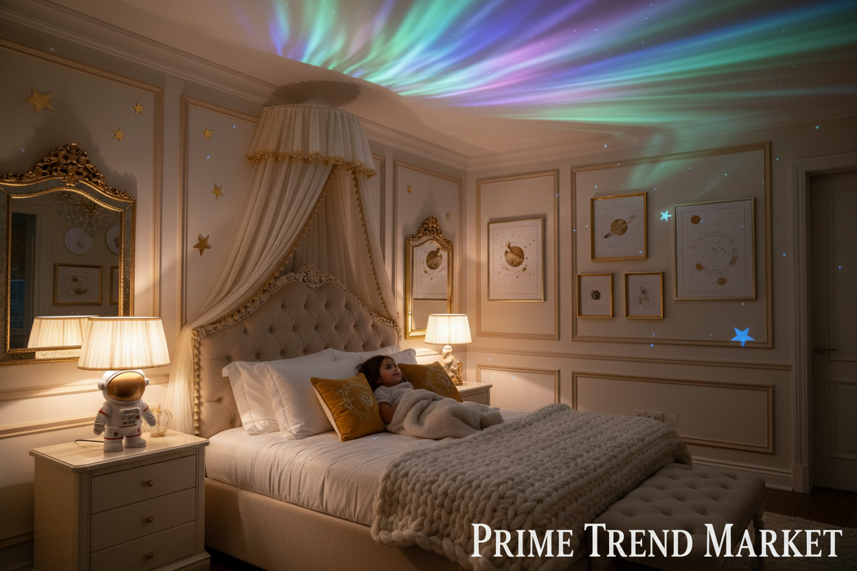AstroGlow™ Galaxy Projector Night Light — Astronaut Starry Sky & Northern Lights Lamp — Prime Trend Market