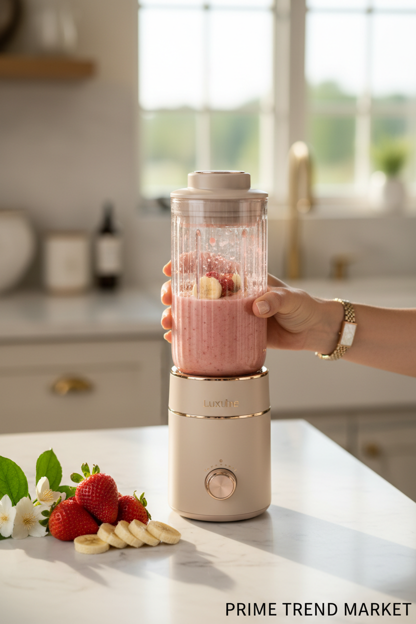 Luxury Portable Rechargeable Juice Blender — Compact Handheld Smoothie Maker for Travel & Home — Eliza & Tuan