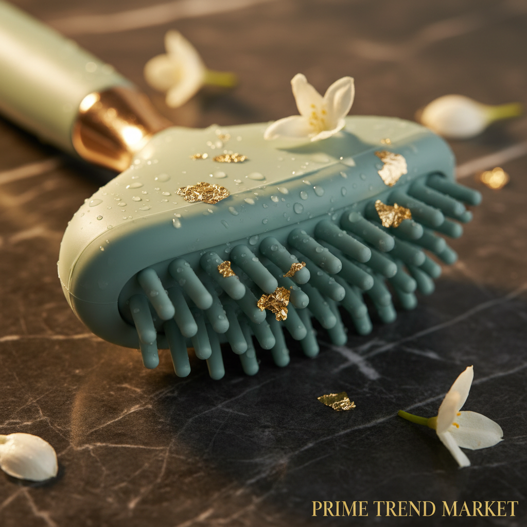 Pet Bath Massage Brush — Soothing Rubber Grooming Comb for Dogs & Cats — Prime Trend Market