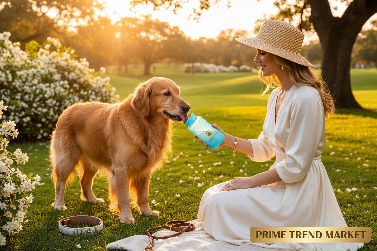Luxury Gradient Color Portable Foldable Pet Water Bottle – 300ml & 550ml — Prime Trend Market