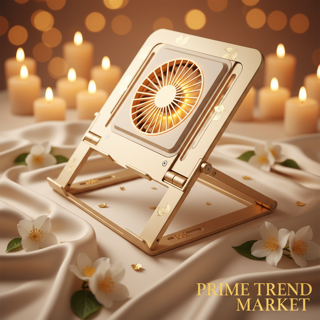Complete Laptop Setup Bundle | Foldable Stand + Cooling Pad — Prime Trend Market