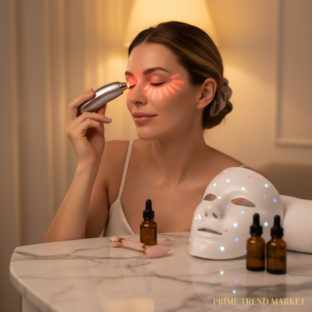 Anti-Aging Ritual Set — LED Face Mask + EMS Facial Roller + Eye Massager