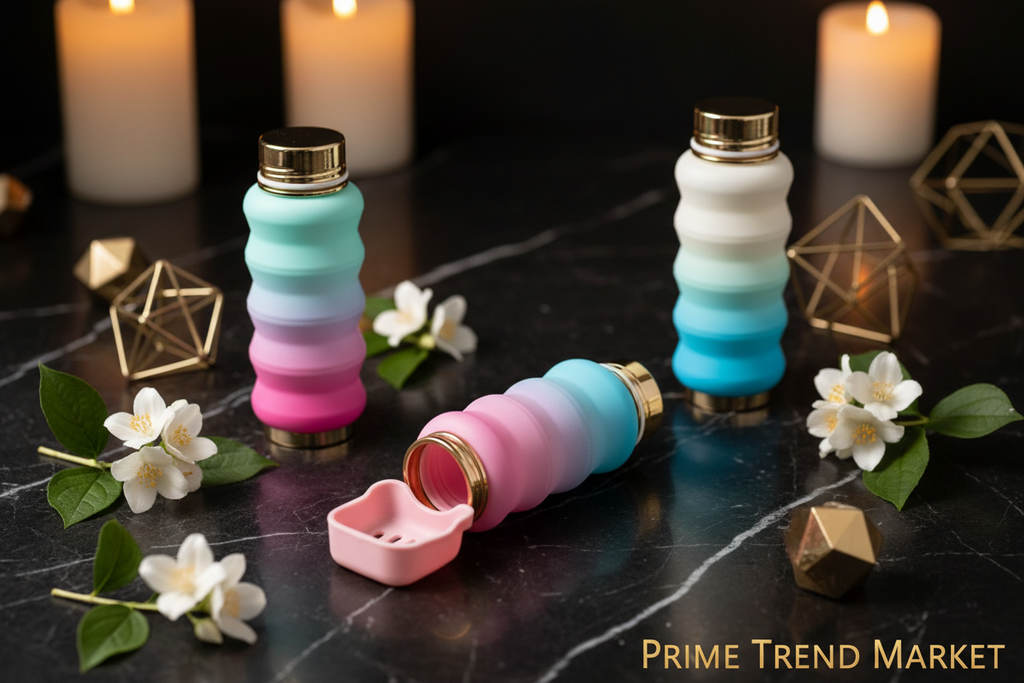 Luxury Gradient Color Portable Foldable Pet Water Bottle – 300ml & 550ml — Prime Trend Market