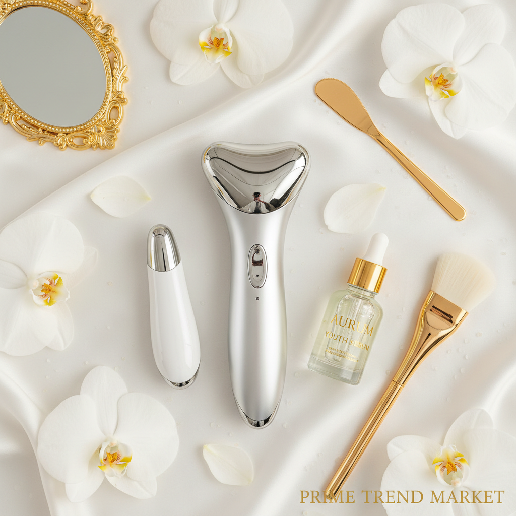 Anti-Aging Power Bundle — EMS Microcurrent Wand + Eye Massager + Anti-Wrinkle Serum — Prime Trend Market