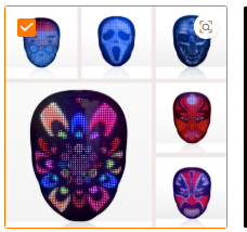 APP-Controlled LED Face-Changing Glowing Mask | Music Reactive DIY Party Mask — Prime Trend Market