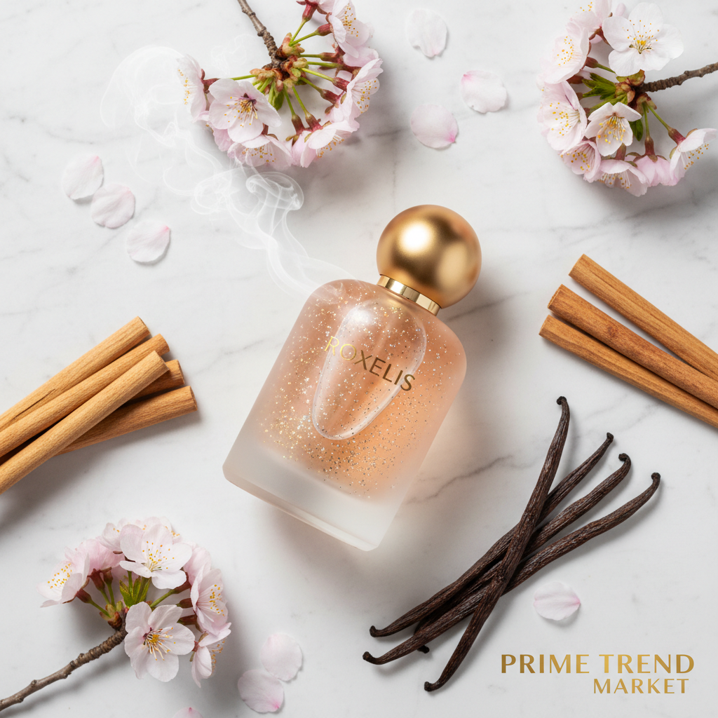 Roxelis Nude Vanilla Glitter Eau De Parfum — Long-Lasting Fragrance Spray — Prime Trend Market