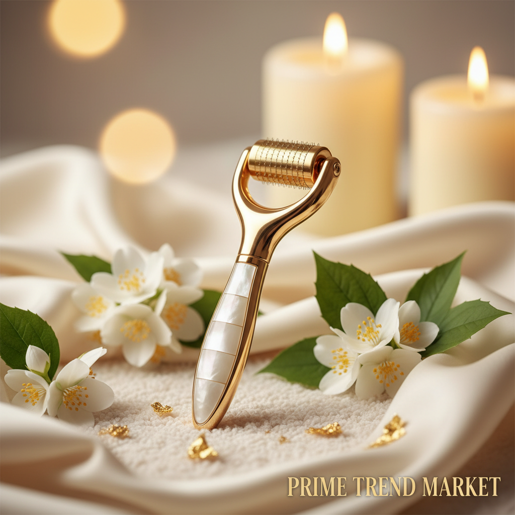 Luxury Hair Wellness Bundle | Micro Needle Scalp Roller + LED Facial Beauty Device — Hair Growth & Scalp Rejuvenation Set — Prime Trend Market