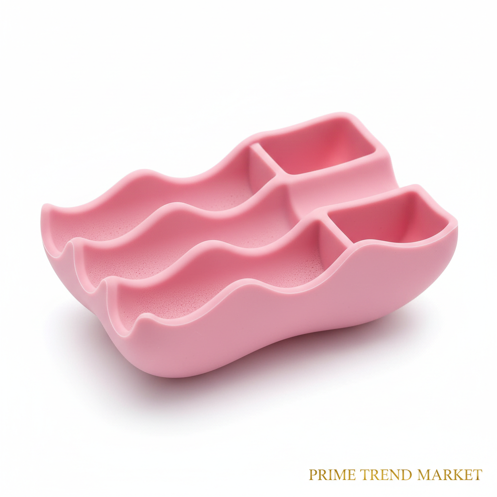 Silicone Travel Makeup Brush Holder & Beauty Blender Organizer Case — Prime Trend Market