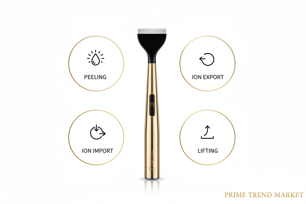 Ultrasonic Skin Scrubber & Face Spatula | 4-in-1 EMS Ionic Deep Pore Cleansing Beauty Device — Prime Trend Market