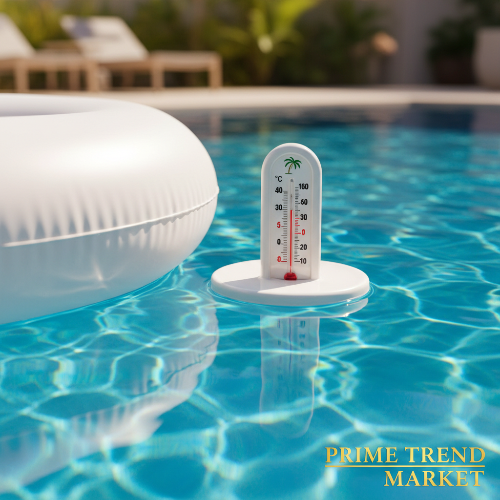Luxury Summer Pool Complete Bundle | Inflatable Pool + Solar Cover + Thermometer + Cleaning Brush — Prime Trend Market