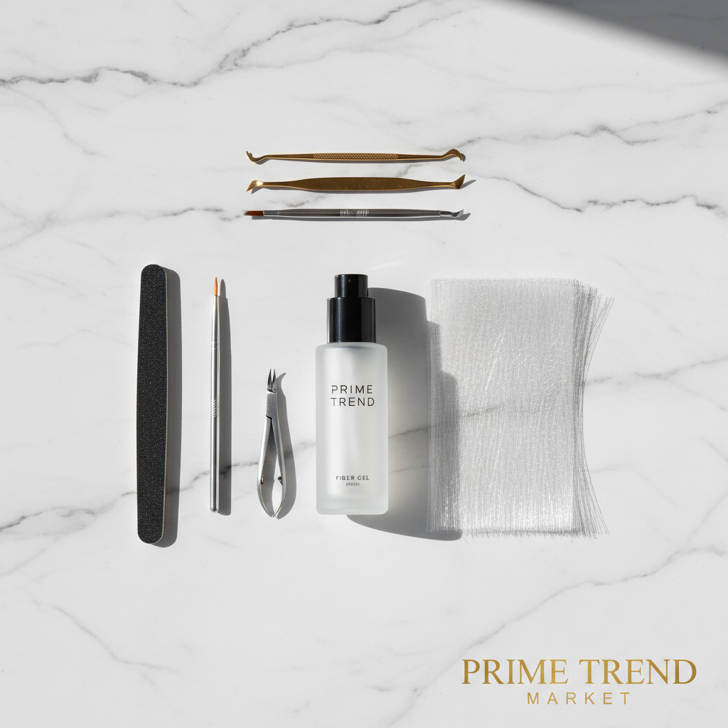Nail Extension Fiber Gel Set — Paper-Free Fiberglass Builder Kit — Prime Trend Market