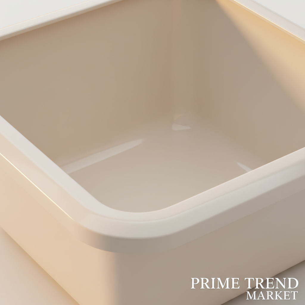 Premium Small Square Cat Litter Box — Modern Minimalist Design, Easy Clean, Fast Shipping — Prime Trend Market
