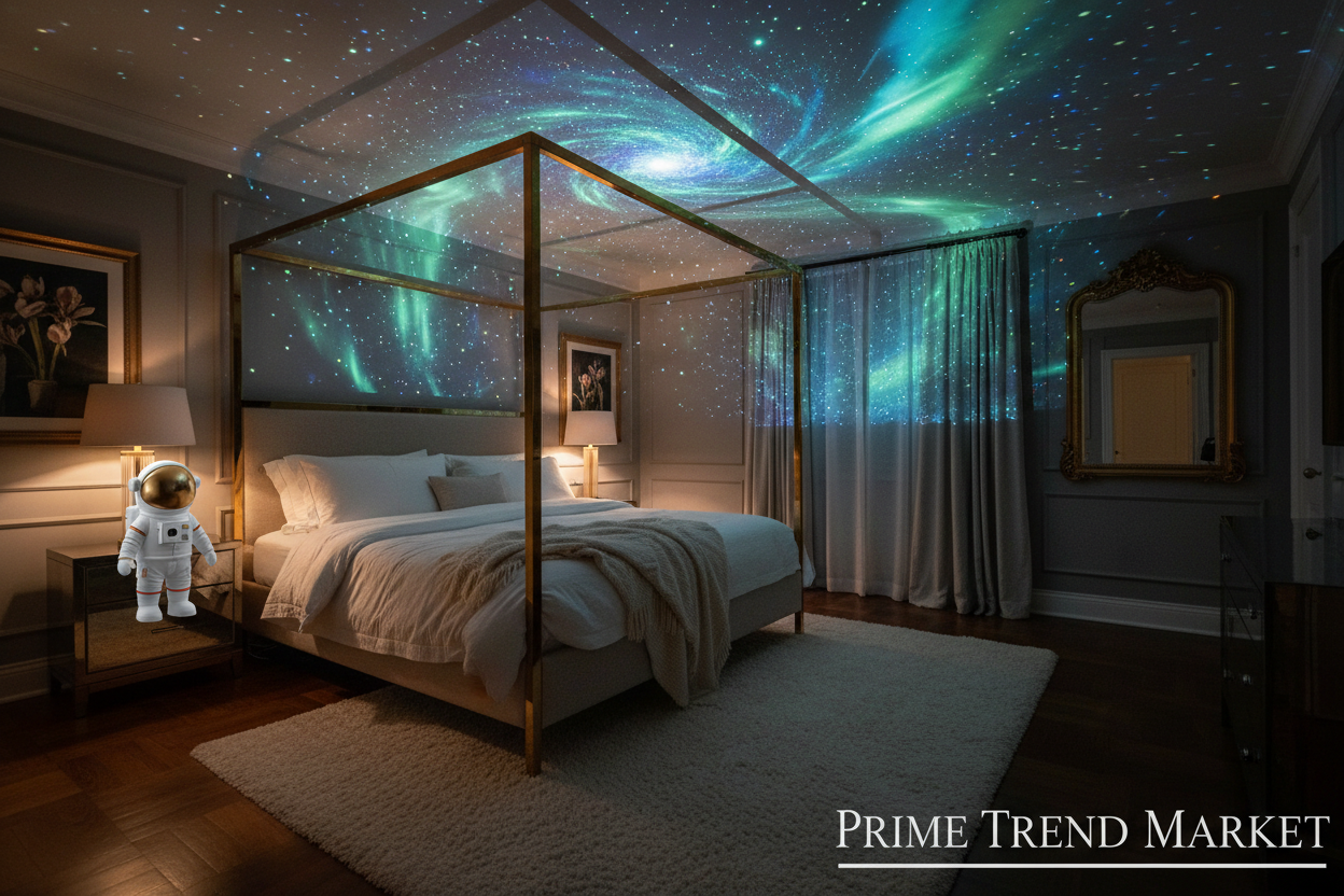 AstroGlow™ Galaxy Projector Night Light — Astronaut Starry Sky & Northern Lights Lamp — Prime Trend Market