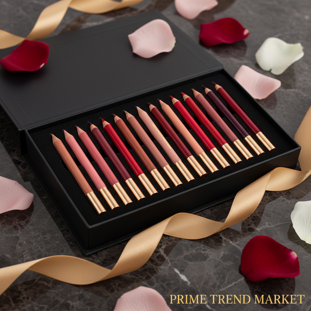 12-Piece Matte Waterproof Lip Liner Set – Long-Lasting Lip Pencils | 12 Shades for All Skin Tones — Prime Trend Market