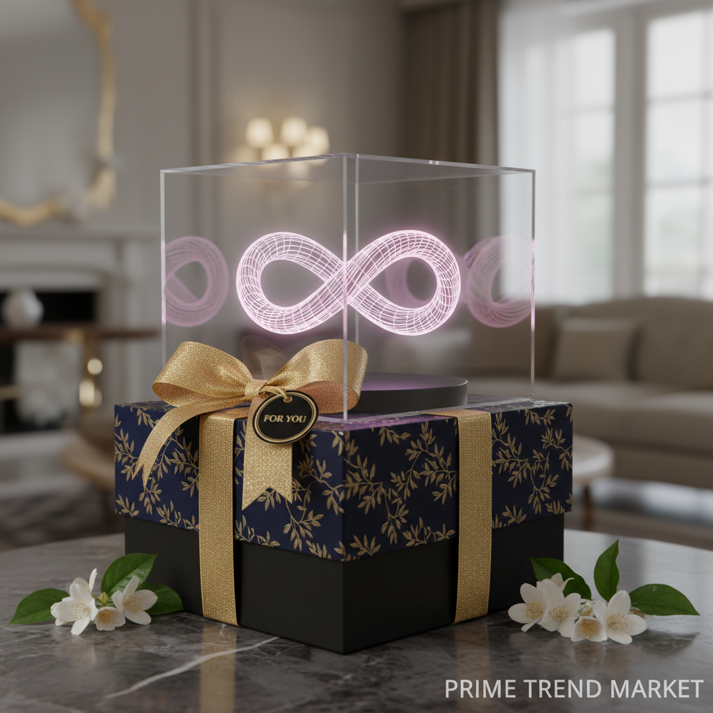 3D Optical Illusion LED Lamp — Holographic Knot Night Light, Remote & Touch Control — Prime Trend Market