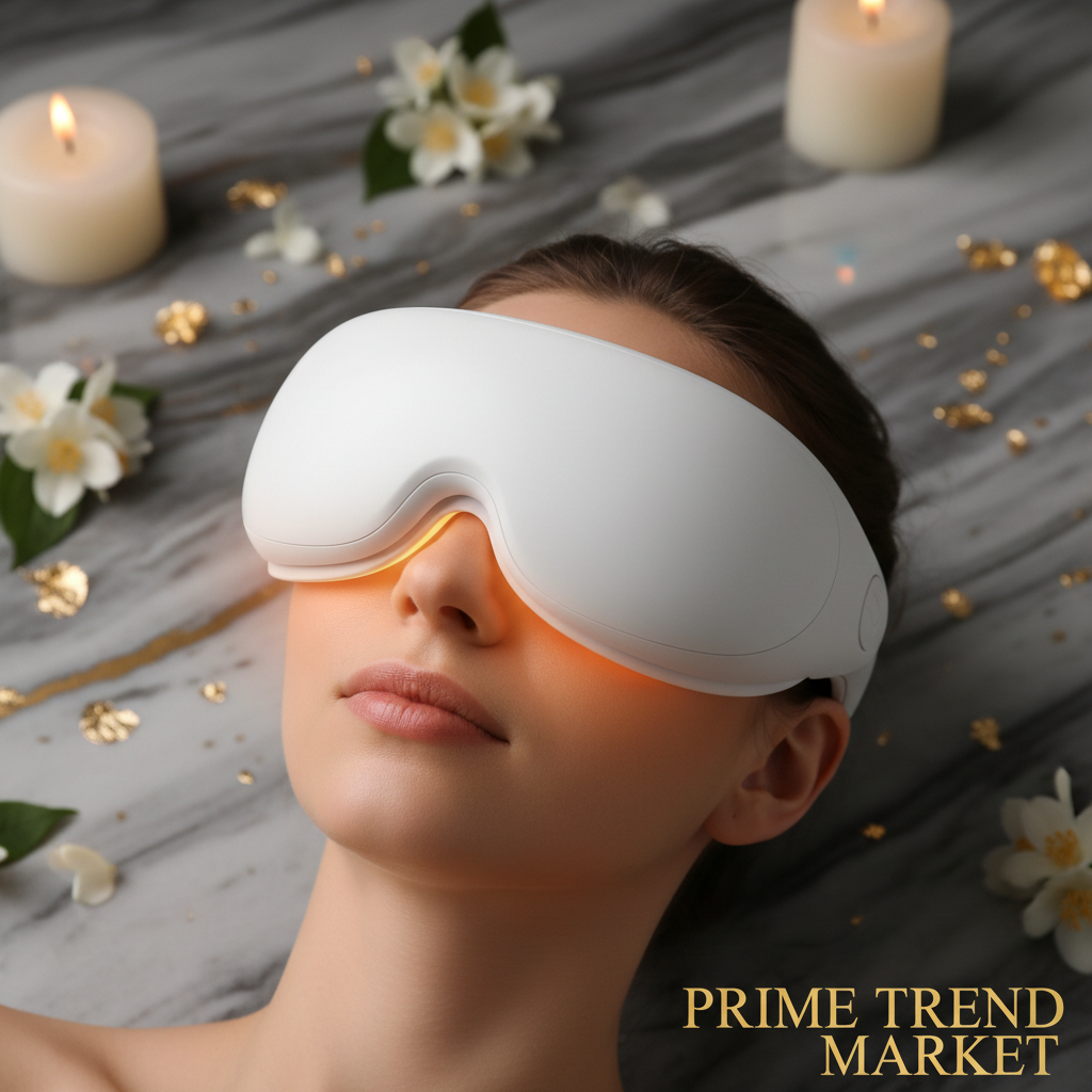 Luxury Smart Eye Massager — Hot Compress, Vibration Therapy & Fatigue Relief, USB Rechargeable — Prime Trend Market