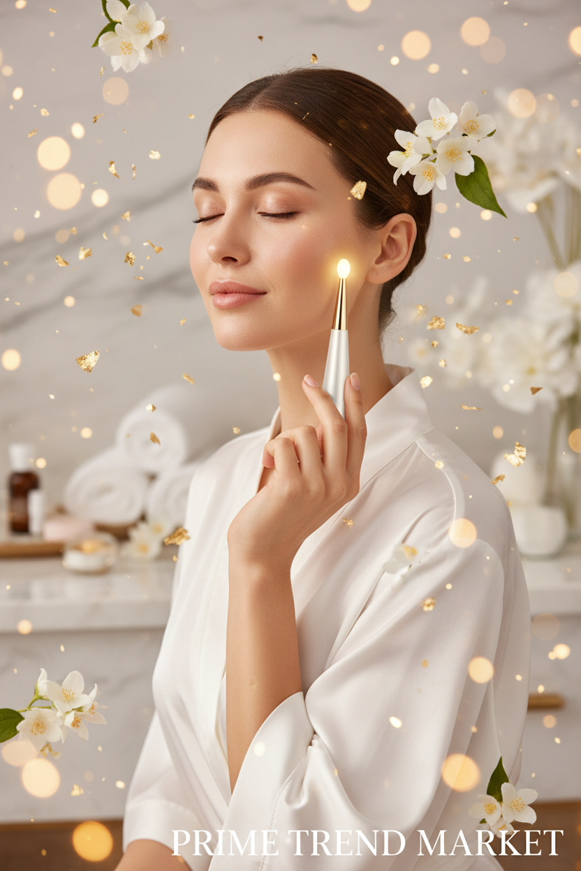 Luxury Pulse Skin Rejuvenation Wand — EMS Micro-Current Face Lifting, Firming & Anti-Aging Beauty Device — Eliza & Tuan