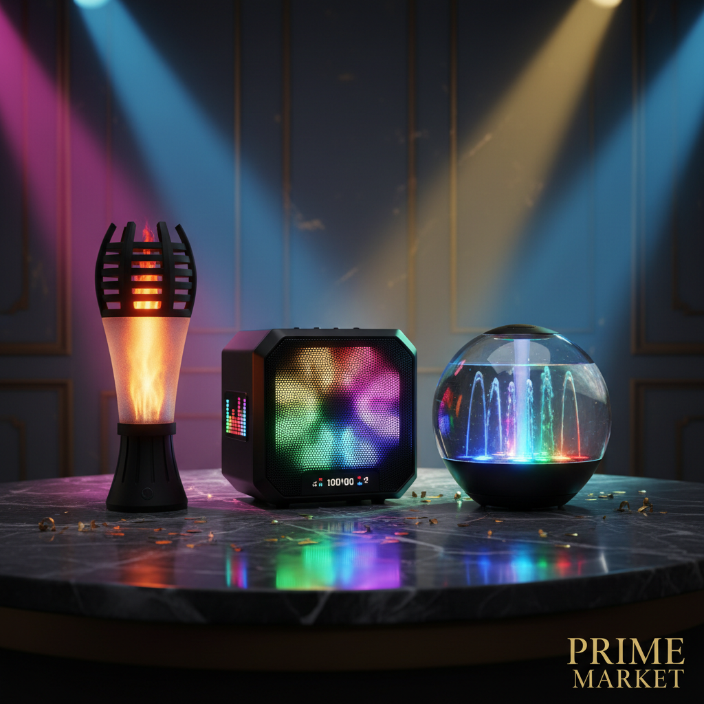 Party Host Bundle | LED Flame Speaker + RGB Party Speaker + Dancing Water LED Speaker — Eliza & Tuan