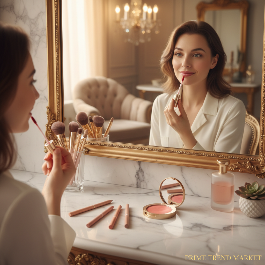 PHOFAY Lip Trio — Lip Tint + Nude Lipliner Kit + Gloss Visage Blush — Prime Trend Market