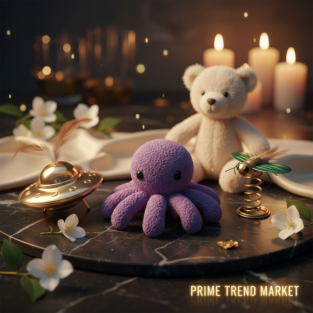 Luxury Cat Toy Ultimate Pack Bundle | Octopus Chew + Flying Saucer + Jumping Insect + Teddy Bear — Prime Trend Market