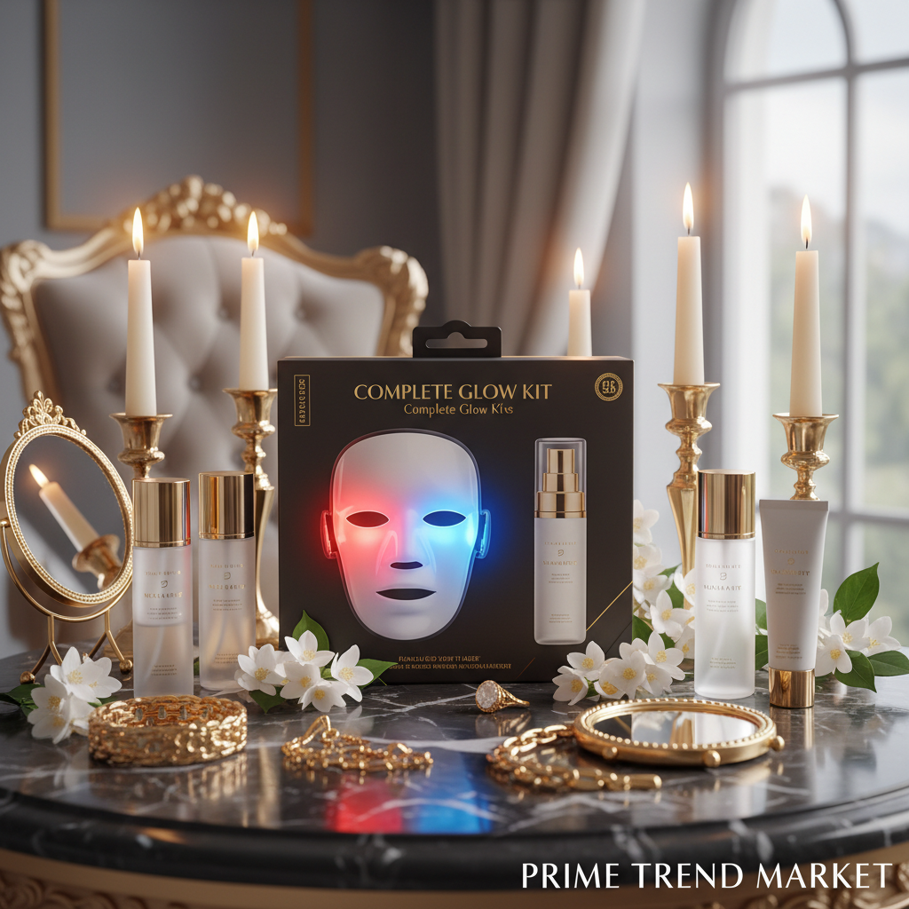 Complete Glow Kit | RF Wand + LED Mask + V-Line Mask — Prime Trend Market