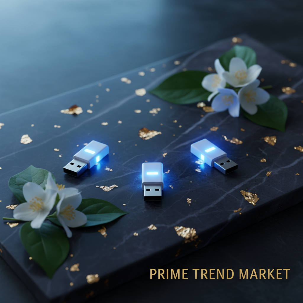 3Pcs Mini Blue LED USB Car Interior Atmosphere Light – Neon Ambient Glow — Prime Trend Market