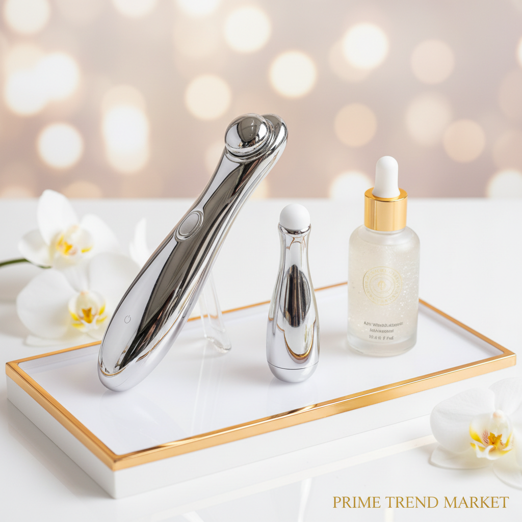 Anti-Aging Power Trio — EMS Microcurrent Wand + Eye Massager + Anti-Wrinkle Serum — Prime Trend Market