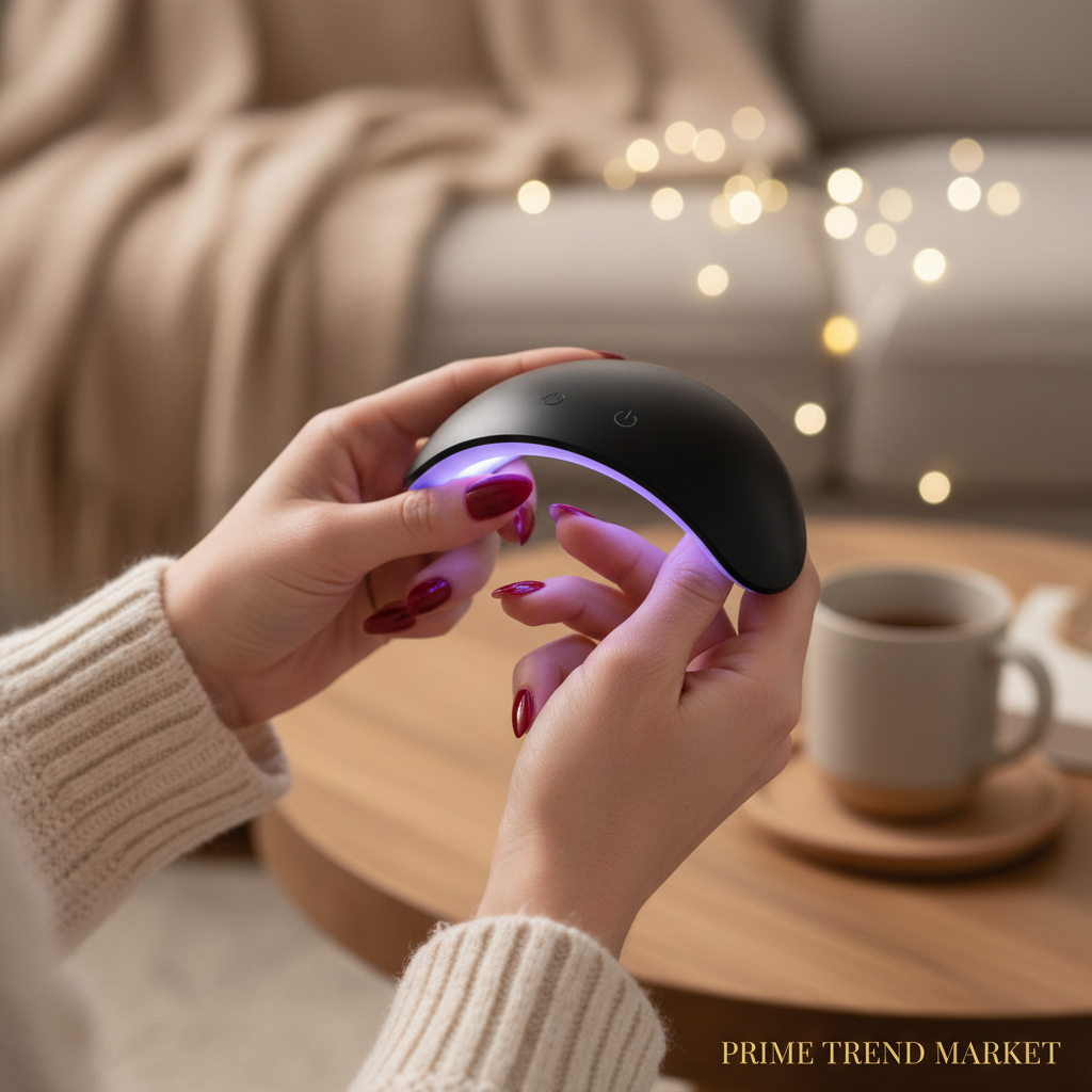 Mini UV LED Nail Lamp – Portable Cordless Gel Nail Dryer | Handheld with Foldable Stand, USB Rechargeable — Prime Trend Market