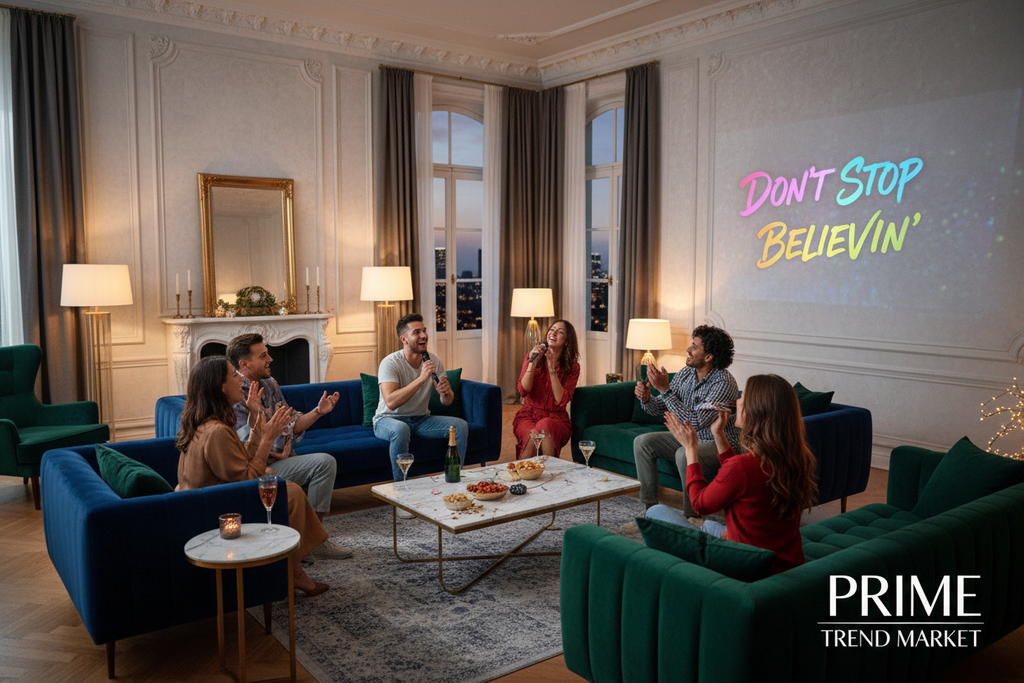 KaraokeMax™ HD Home Theater Projector — 720P with Built-In Microphone for Movie & Party Nights — Prime Trend Market