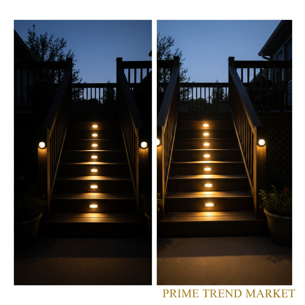 Solar RGB LED Step & Fence Light | Waterproof | Color Changing | Outdoor Deck Stair Light — Prime Trend Market