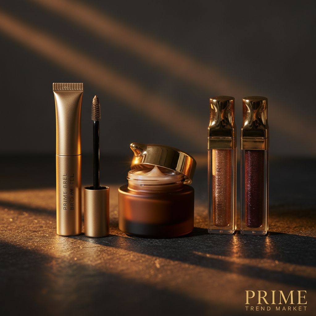 PHOFAY Brow & Eye Bundle — Tinted Eyebrow Gel + Eye Cream + Double-Head Lip Gloss — Prime Trend Market