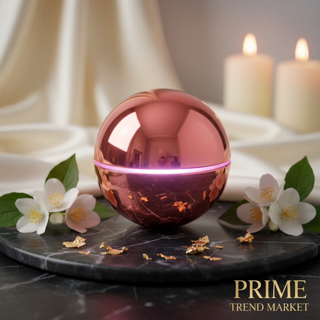 Luxury EMS Micro-Current Facial Massage Ball — Electric Roller Massager for Face Lifting, Contouring & Skin Rejuvenation — Prime Trend Market
