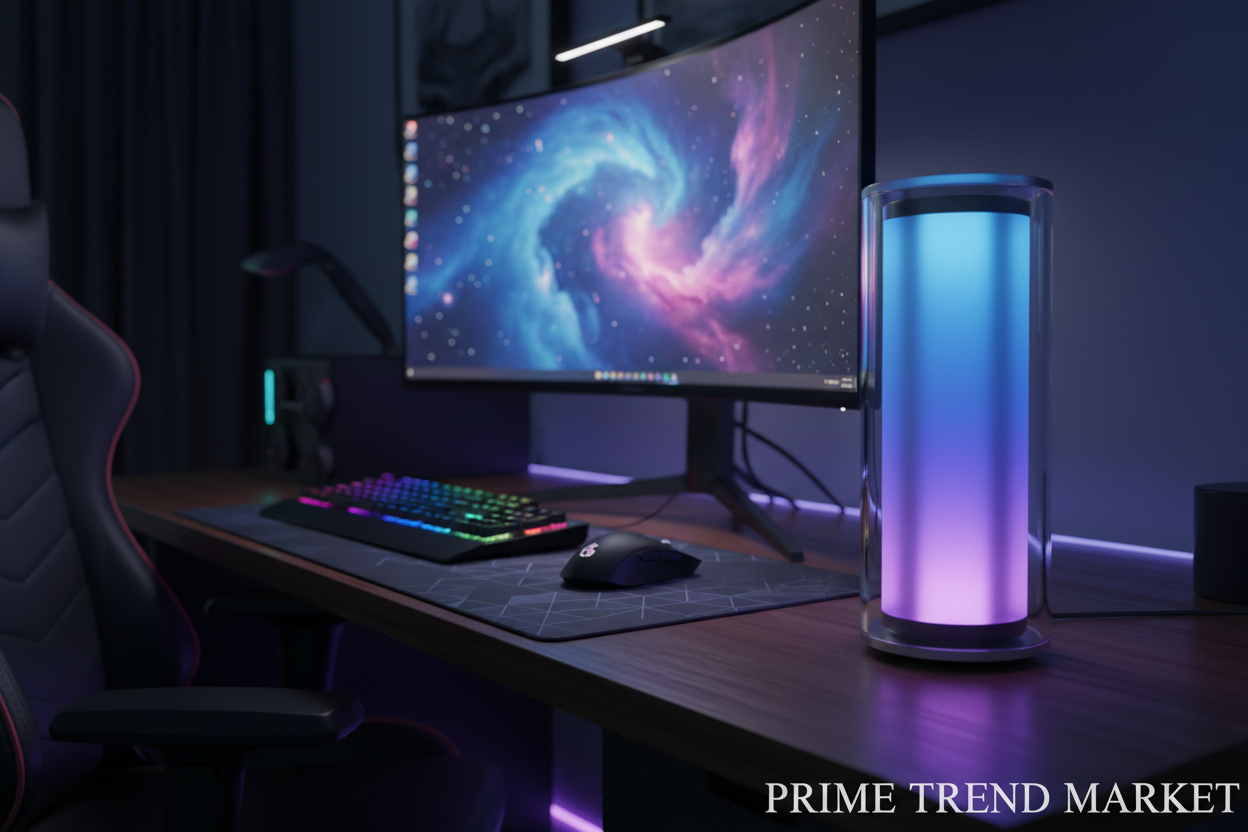 AuroraGlow™ RGB Bluetooth Speaker — 360° Color-Changing LED & Wireless Surround Sound — Eliza & Tuan