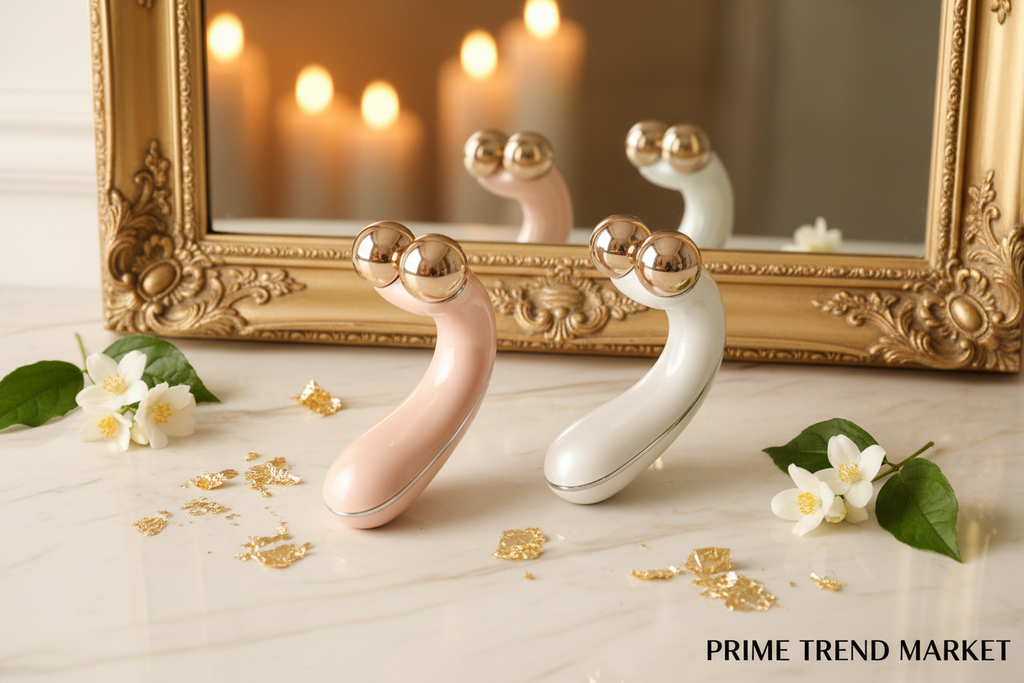 Luxury EMS Micro-Current Face Massager — Firming, Wrinkle Reduction & Skin Rejuvenation Device — Eliza & Tuan
