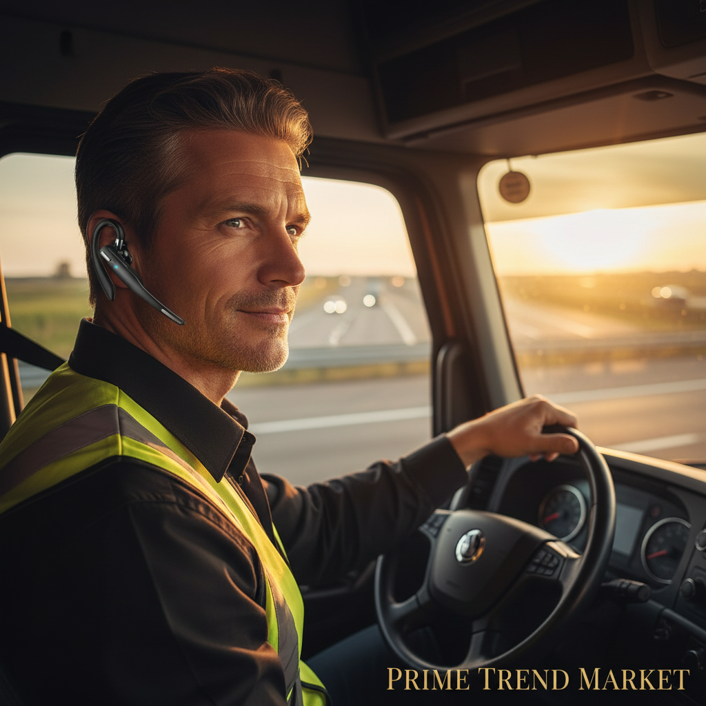 Wireless Bluetooth Earpiece | Single-Ear Headset | Noise Cancelling Dual Mic — Prime Trend Market