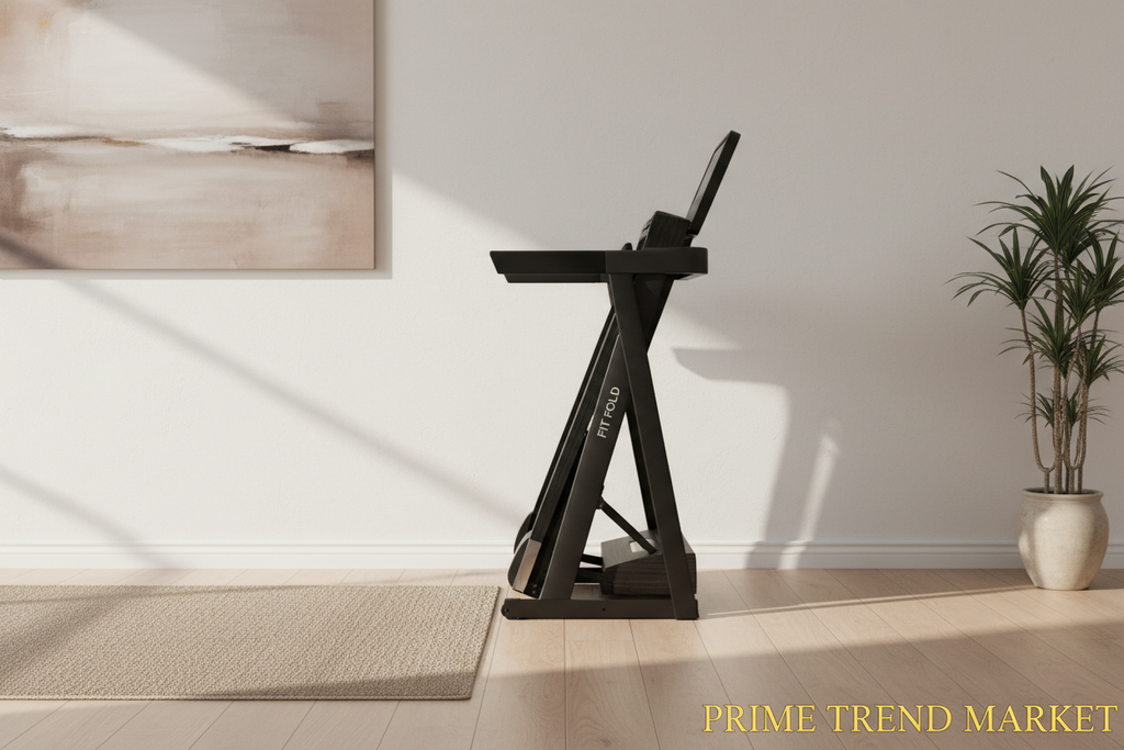 Folding Treadmill for Home | 2.5HP Quiet Motor | 300LB Capacity | Heart Rate | Incline | Bluetooth Speaker — Prime Trend Market
