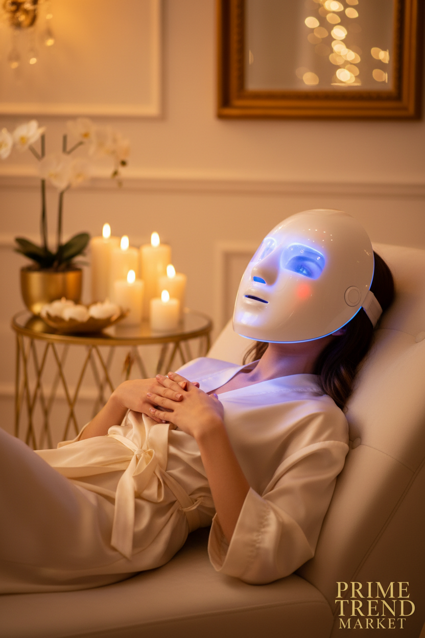 LumiDome™ PDT LED Photon Face Mask Therapy Dome — 7-Color Full Face Light Therapy Device — Prime Trend Market