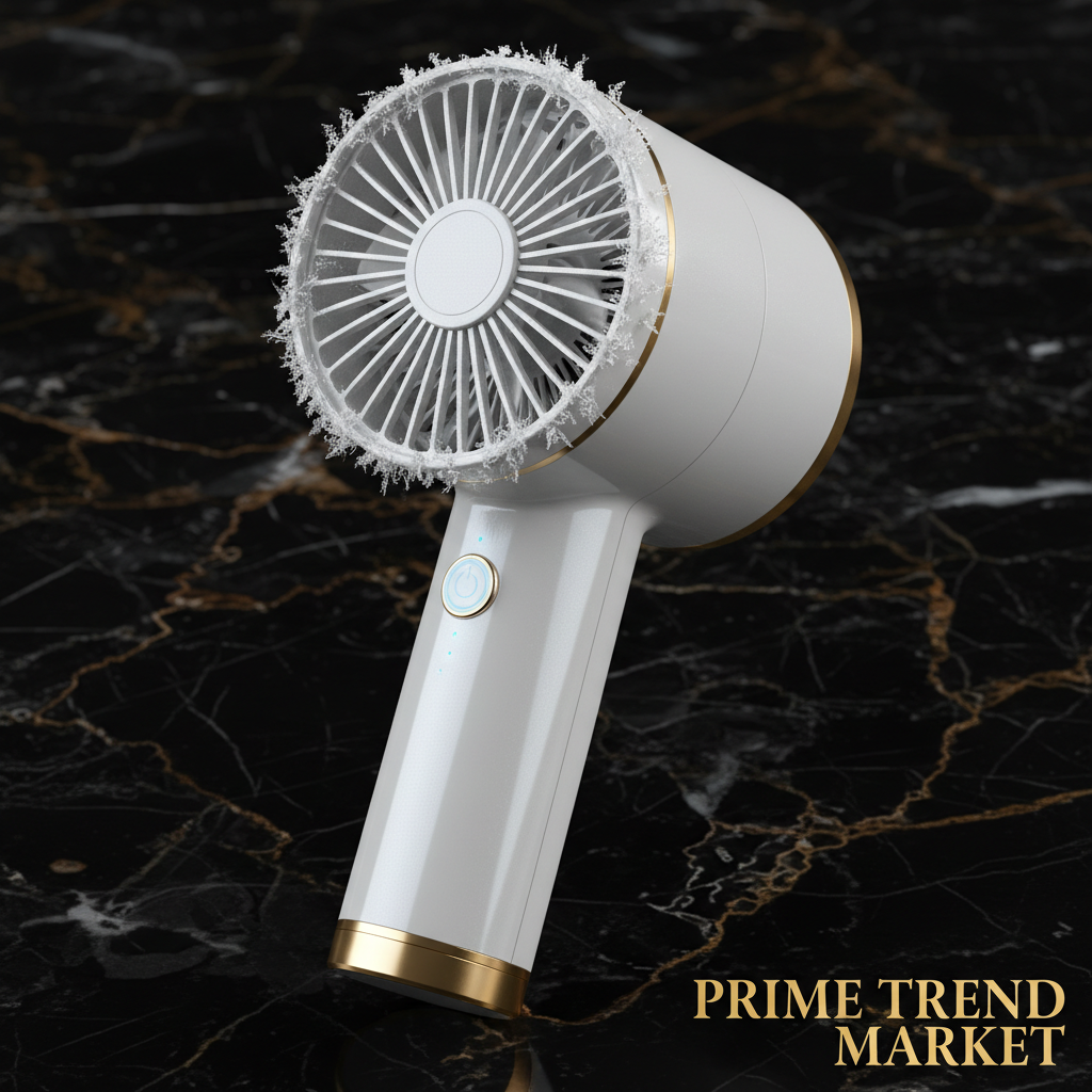 Turbo Jet Handheld Fan — Ice Cool Portable Fan with 3600mAh Battery & Touch Control — Prime Trend Market