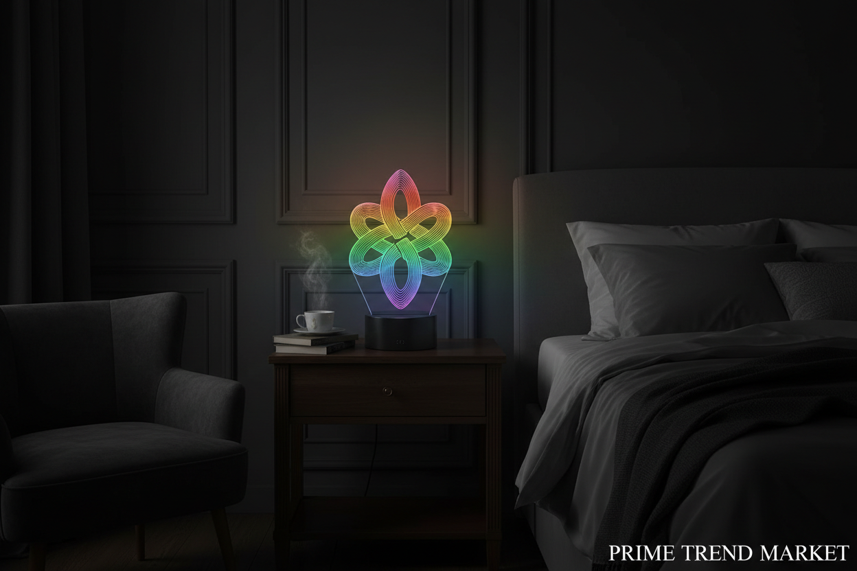 3D Optical Illusion LED Lamp — Holographic Knot Night Light, Remote & Touch Control — Prime Trend Market