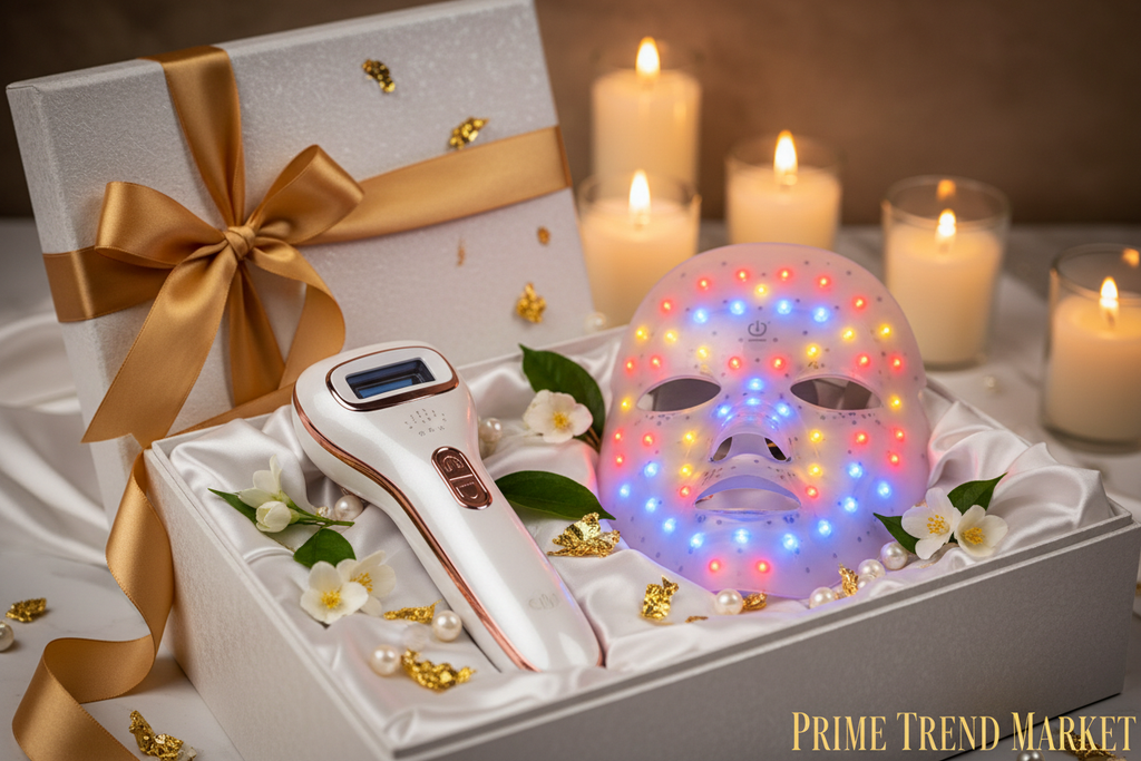 IPL + LED Pro Bundle | Professional IPL Hair Removal Device + 4-in-1 Flexible LED Light Therapy Face Mask — Prime Trend Market