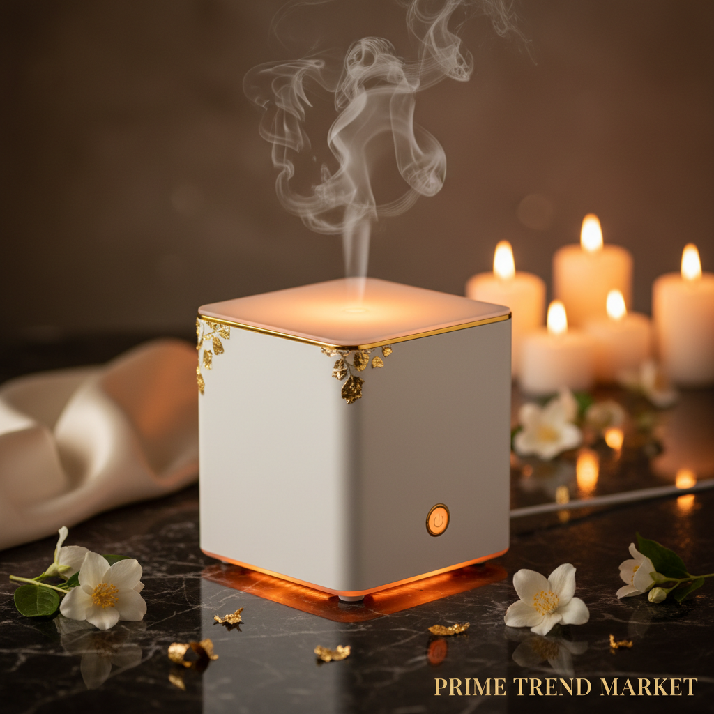 Hotel Lobby Luxury Ultrasonic Aroma Diffuser — Bluetooth Smart Home Scent — Prime Trend Market