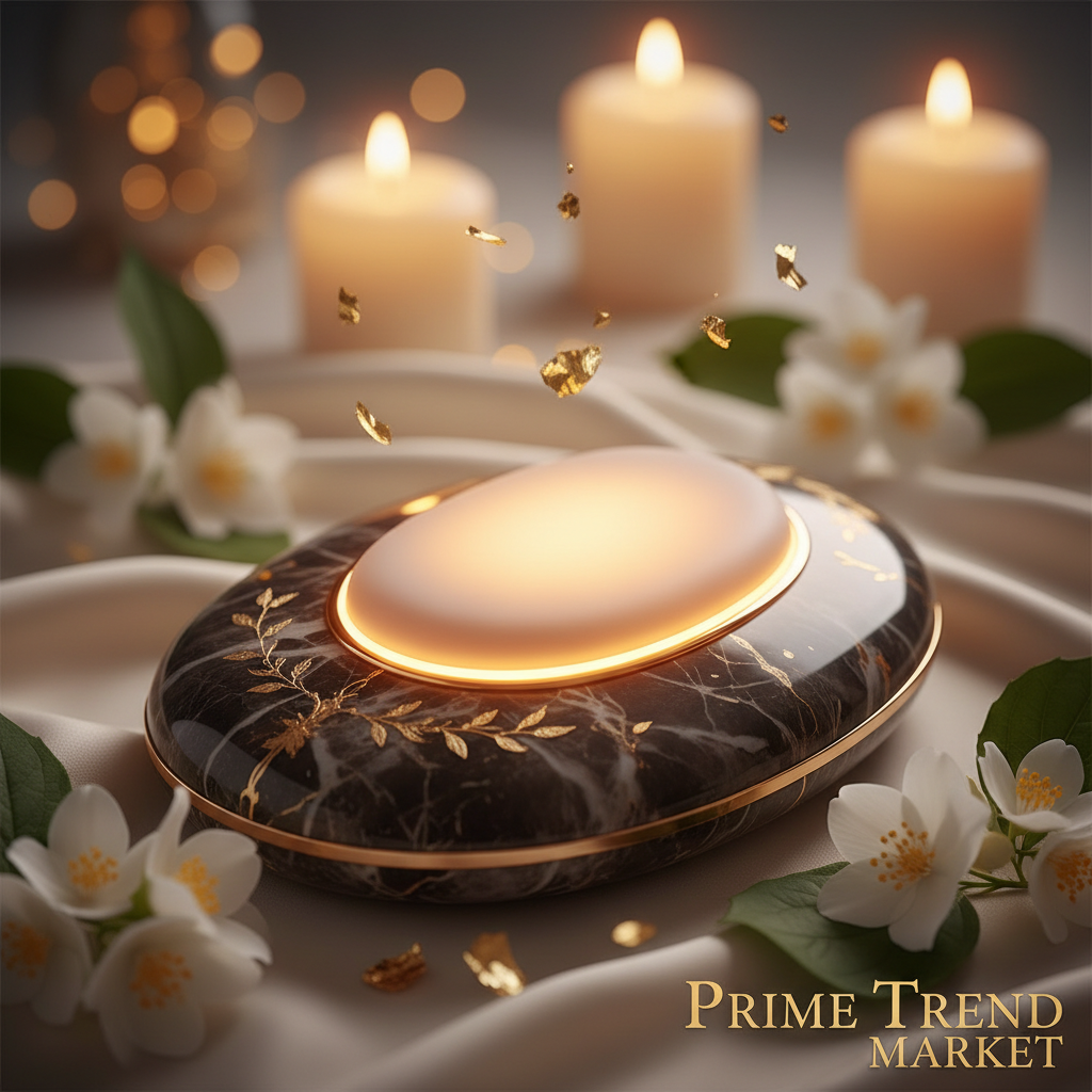Luxury Electric Abdominal Massager — Hot Compress Stone Massage, Wireless Charging, Constant Temperature — Prime Trend Market