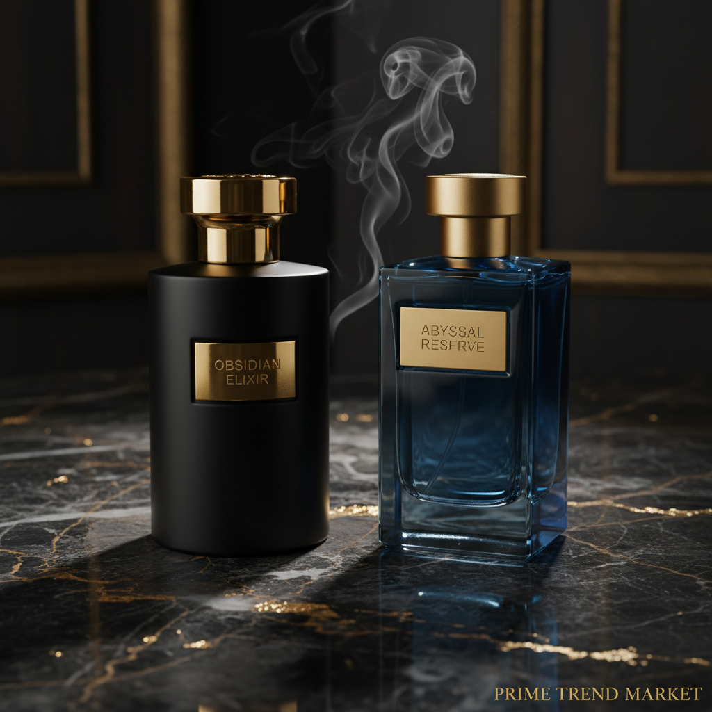 Men's Niche Long-Lasting Fragrance Perfume — Bold Black & Electric Blue for Him — Prime Trend Market